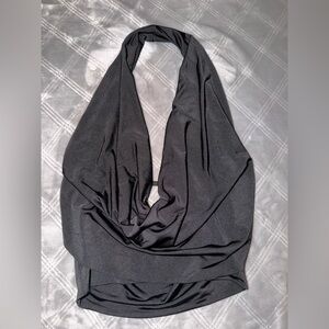Windsor Elegant Black Halter Top